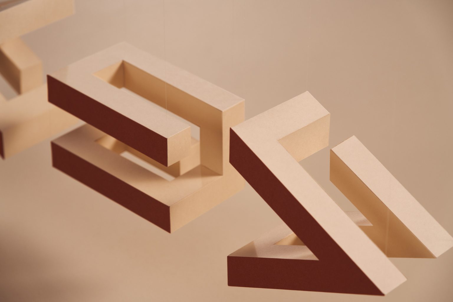 a group of white letters