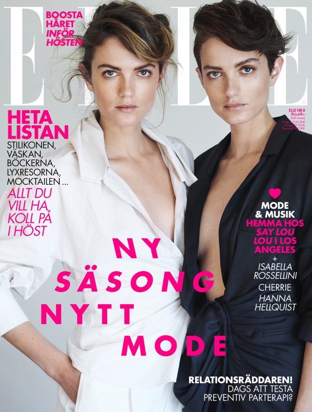 two women on the cover of a magazine