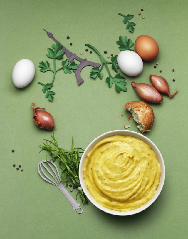 a bowl of mustard and ingredients
