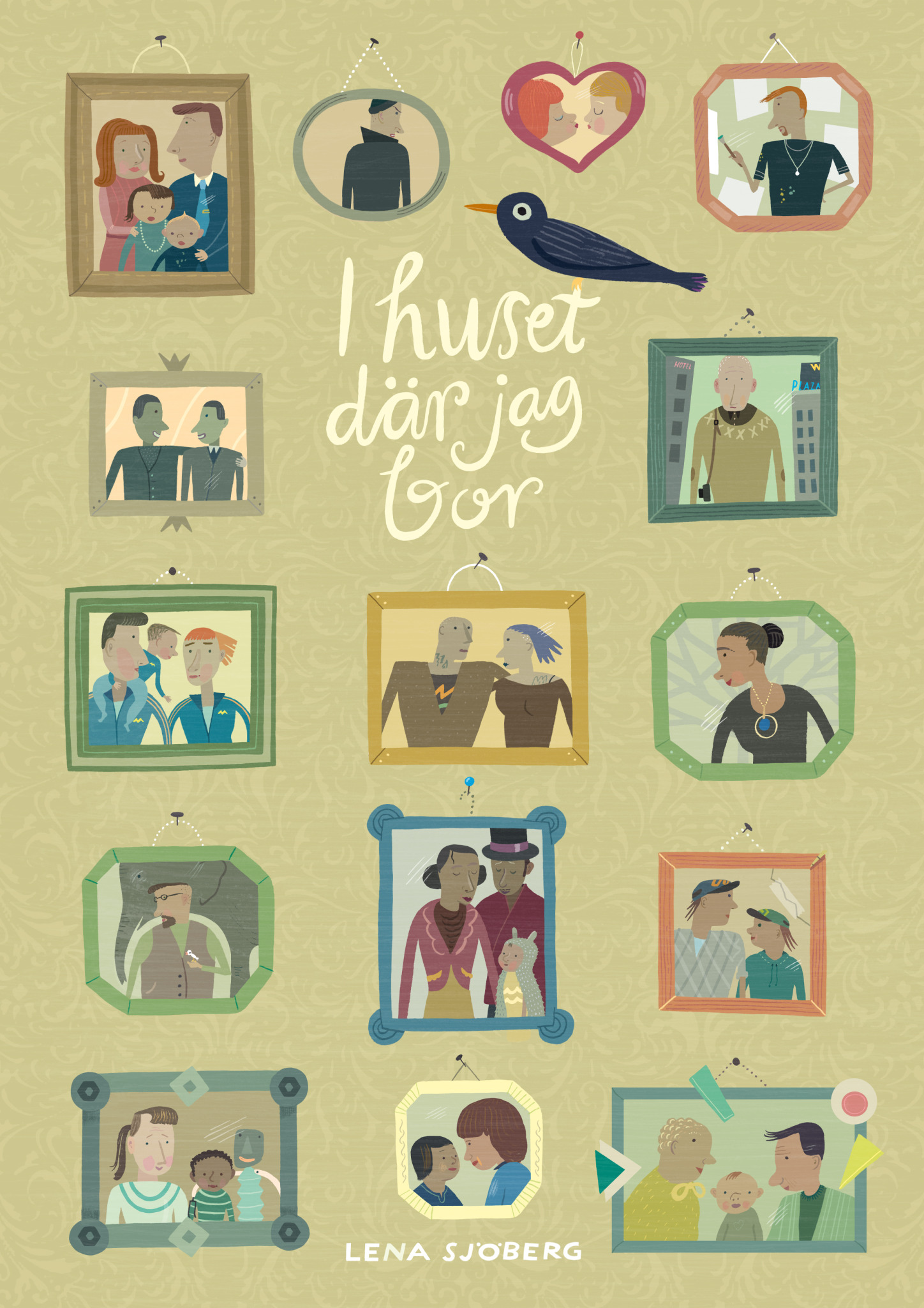 a poster with pictures of people