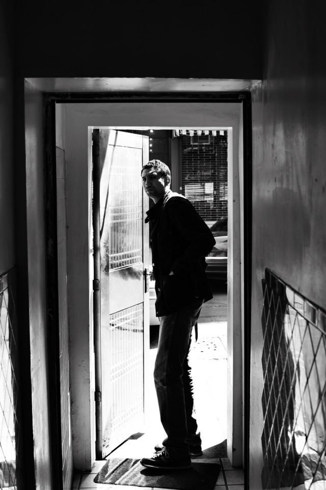 a man standing in a doorway
