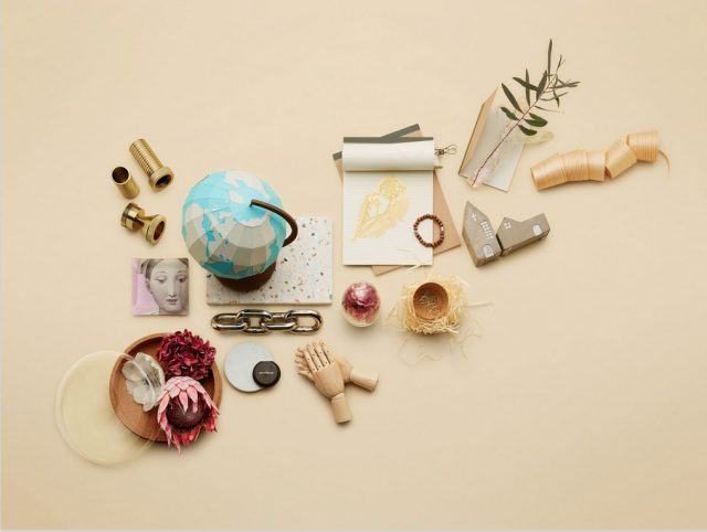 a group of objects on a table