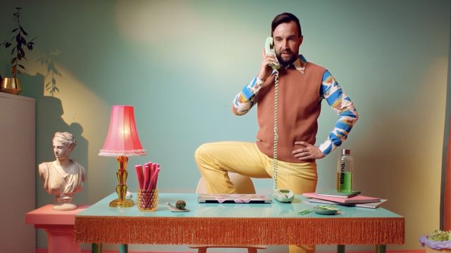 a man on the phone