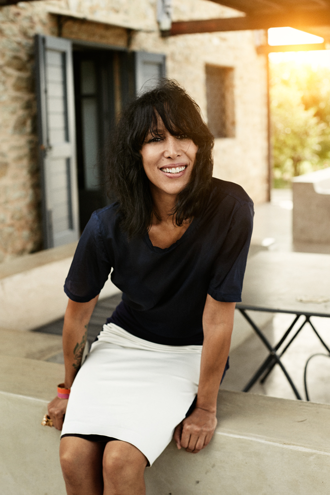 a woman smiling at camera