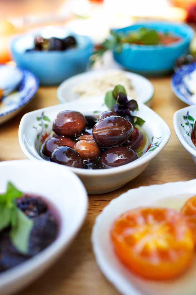 a bowl of food on a table