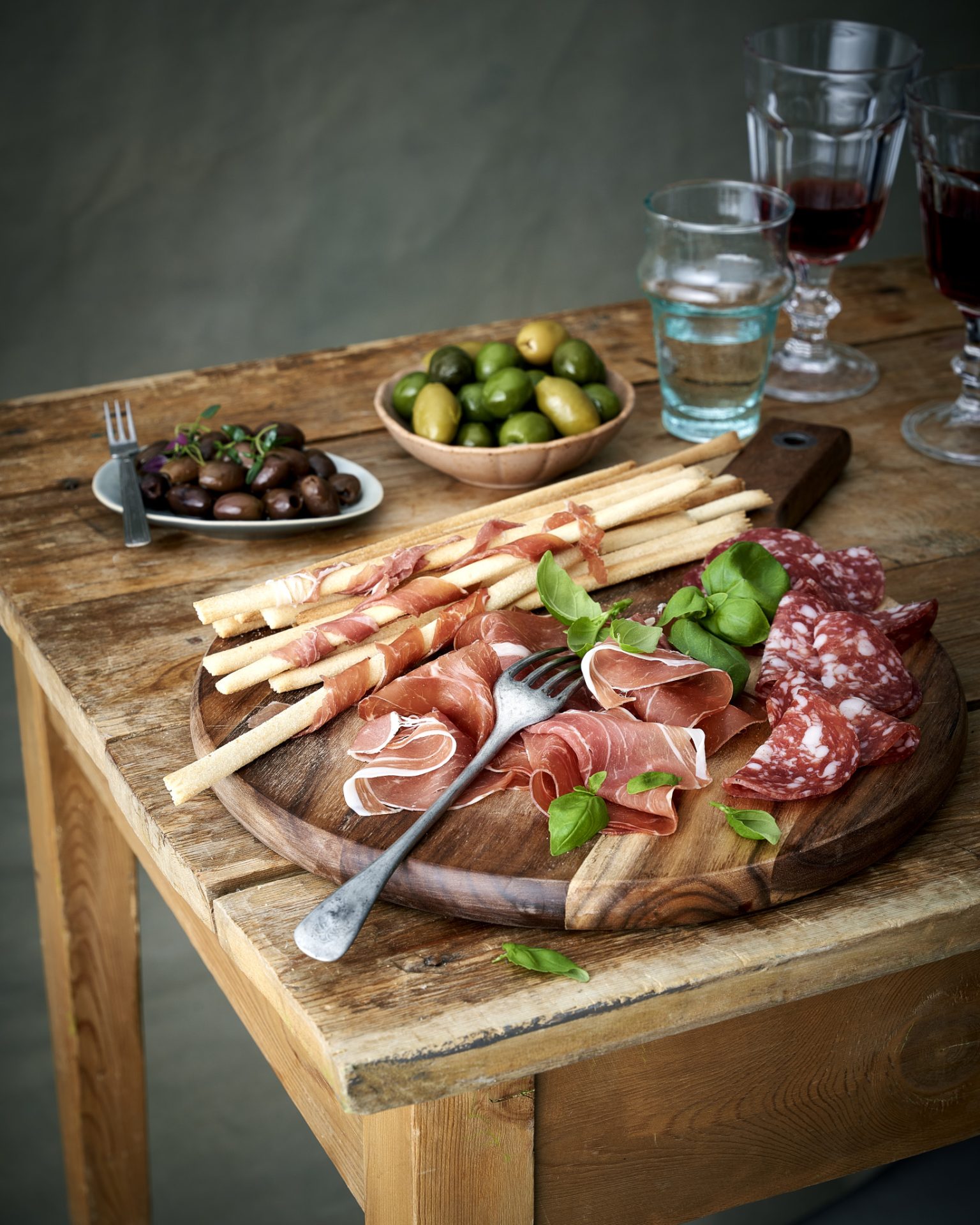 a plate of food on a table