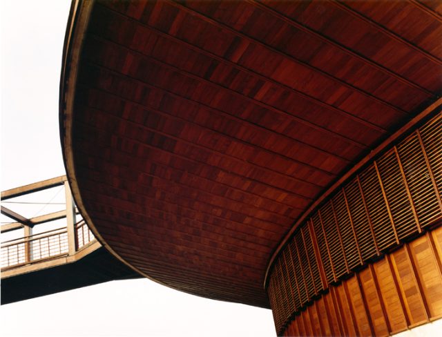 a bridge over a building