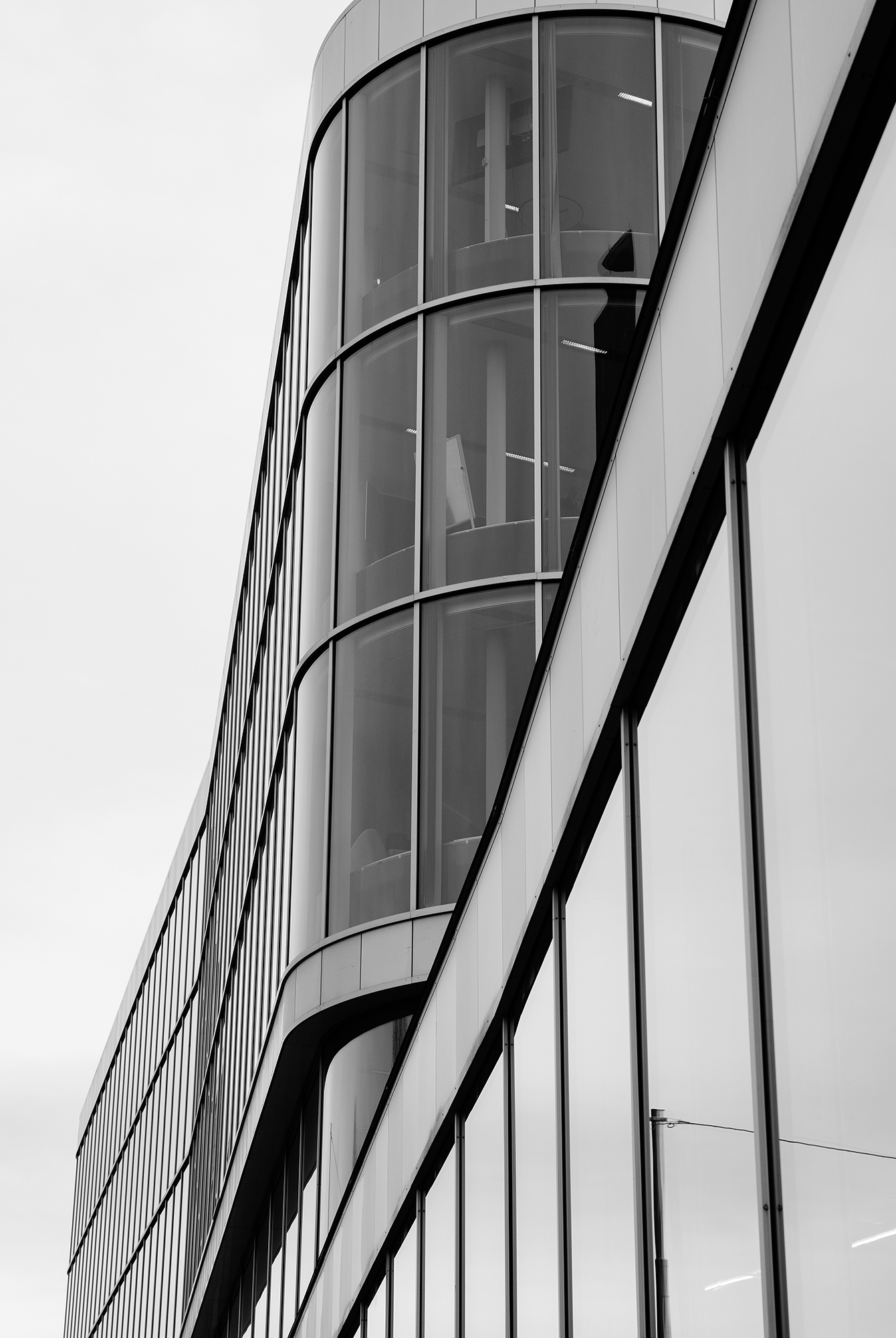 a building with glass windows