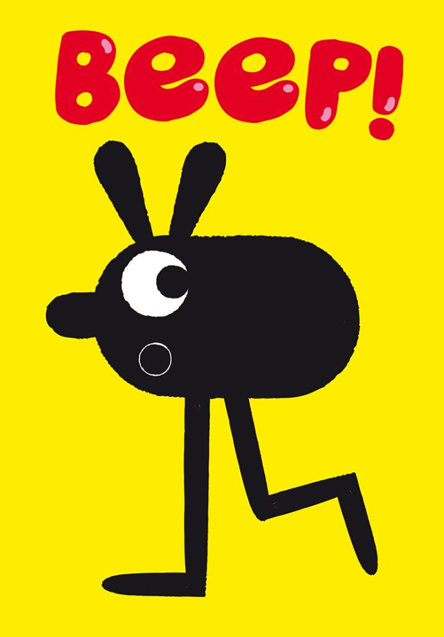 a cartoon character with legs and eyes