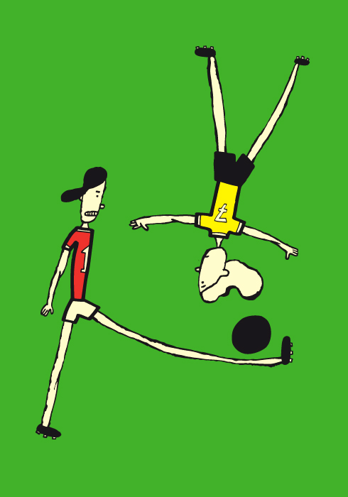 a cartoon of a man and a woman