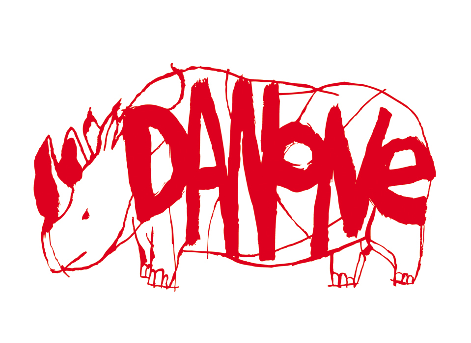 a drawing of a rhinoceros
