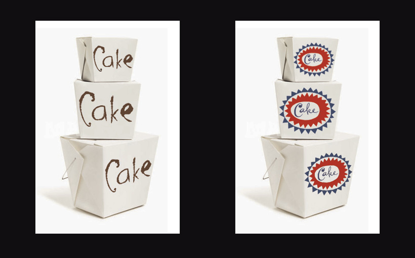 a stack of white boxes with writing on them