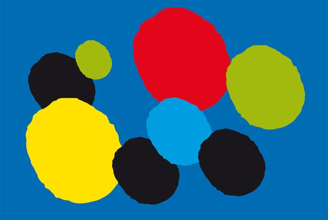 a group of colorful circles