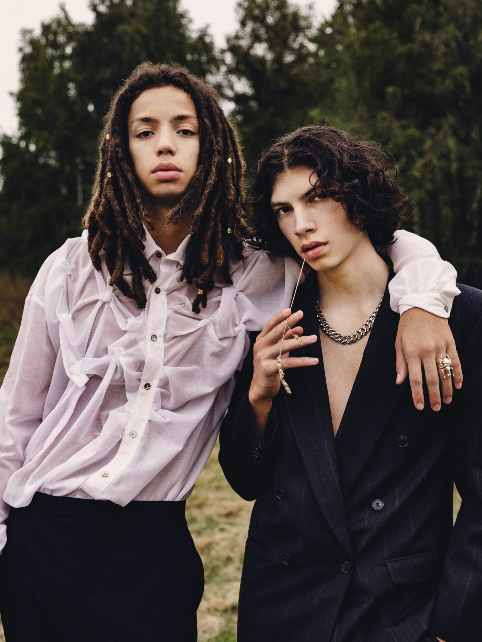 two men posing for a picture