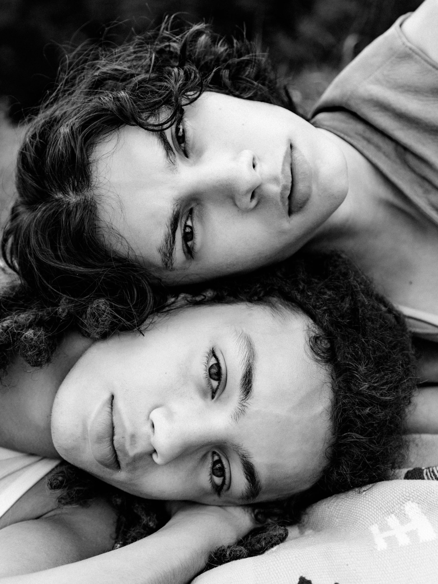 two men lying on their backs