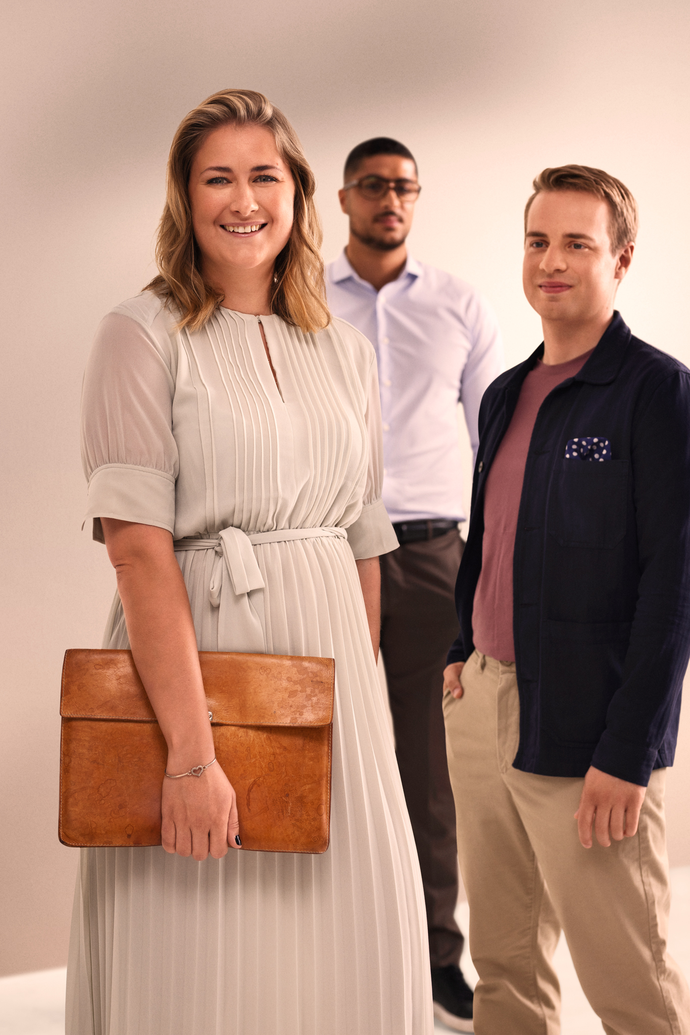 a group of people posing for a photo