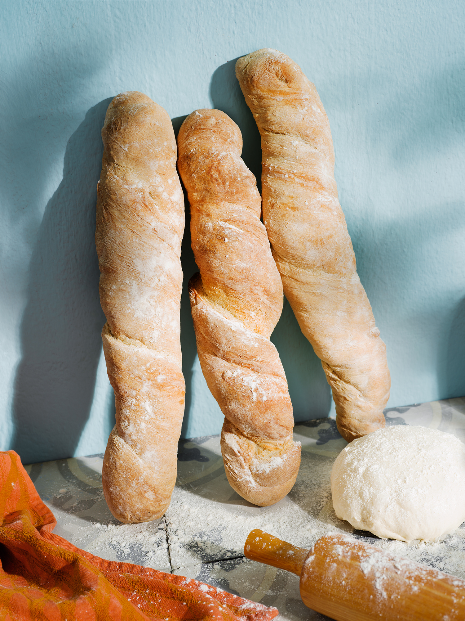 a group of loaves of bread