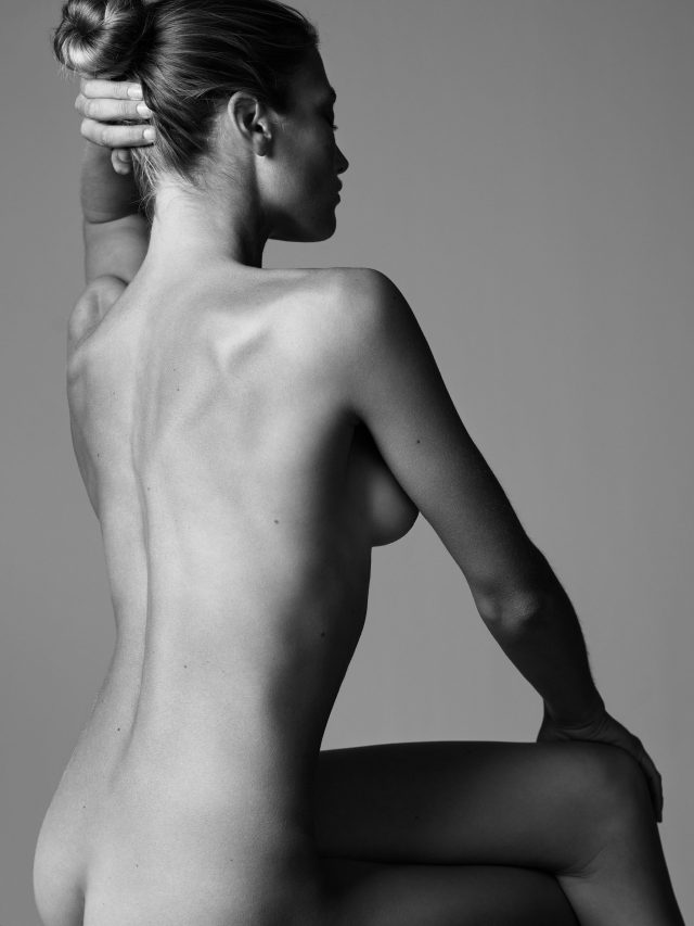 a woman sitting on a chair