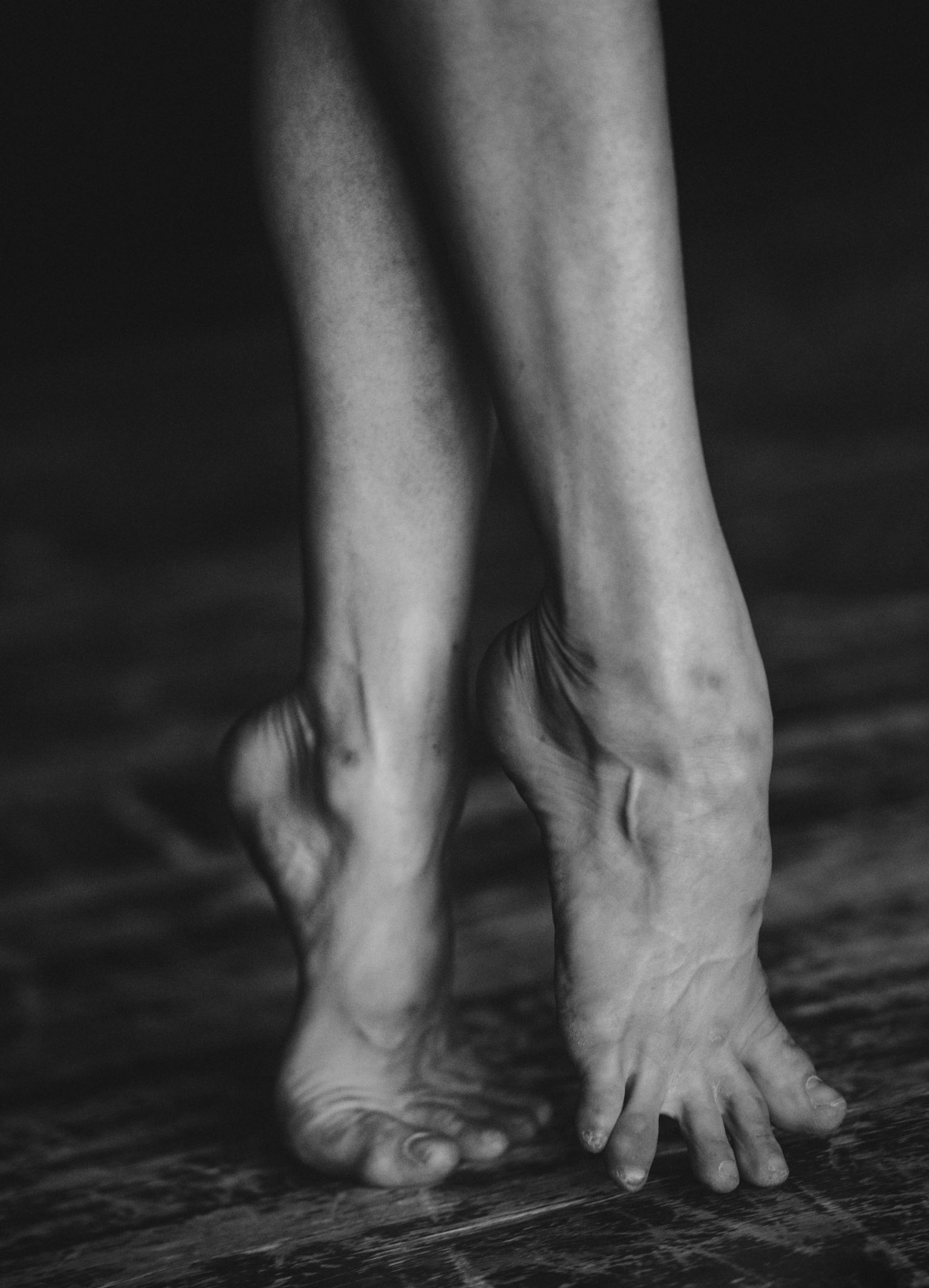 a close up of feet