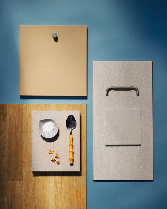 a group of objects on a surface