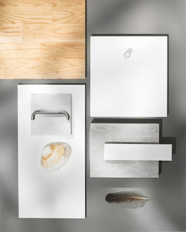 a group of white objects