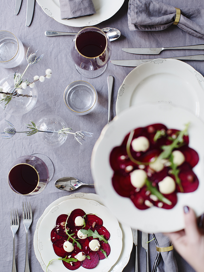 a plate of food on a table