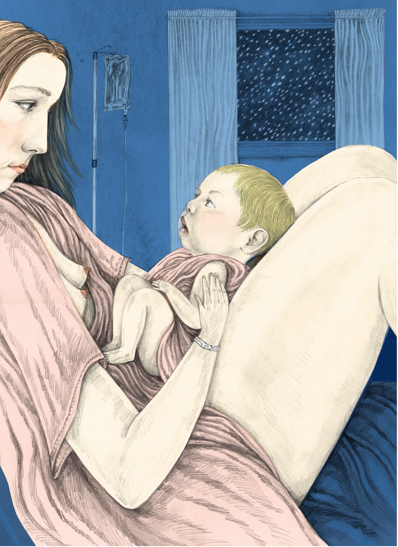 a woman breastfeeding a baby