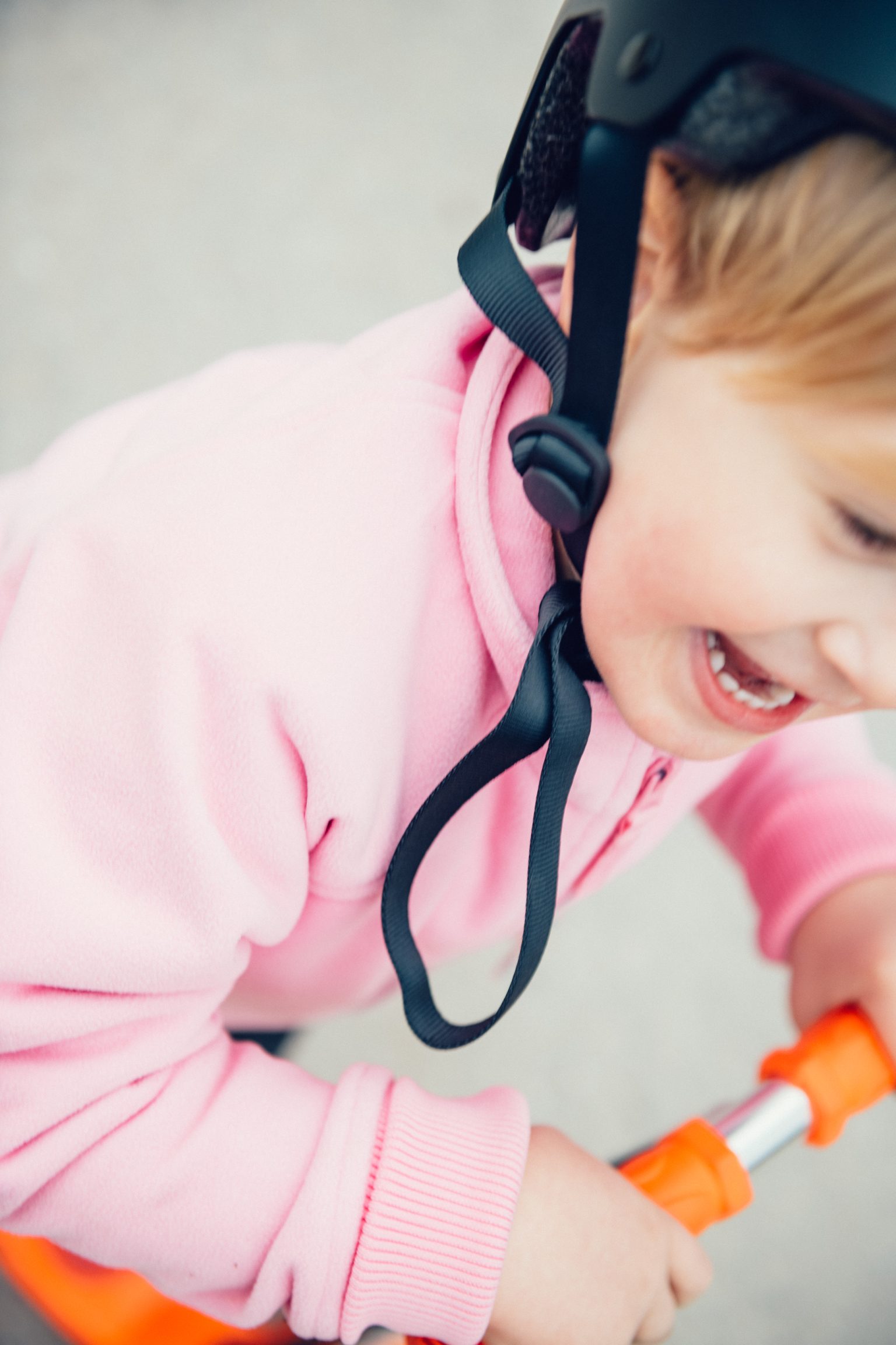 a child wearing a helmet