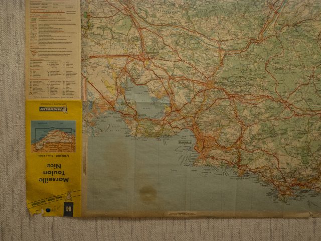 a map with a yellow and black map