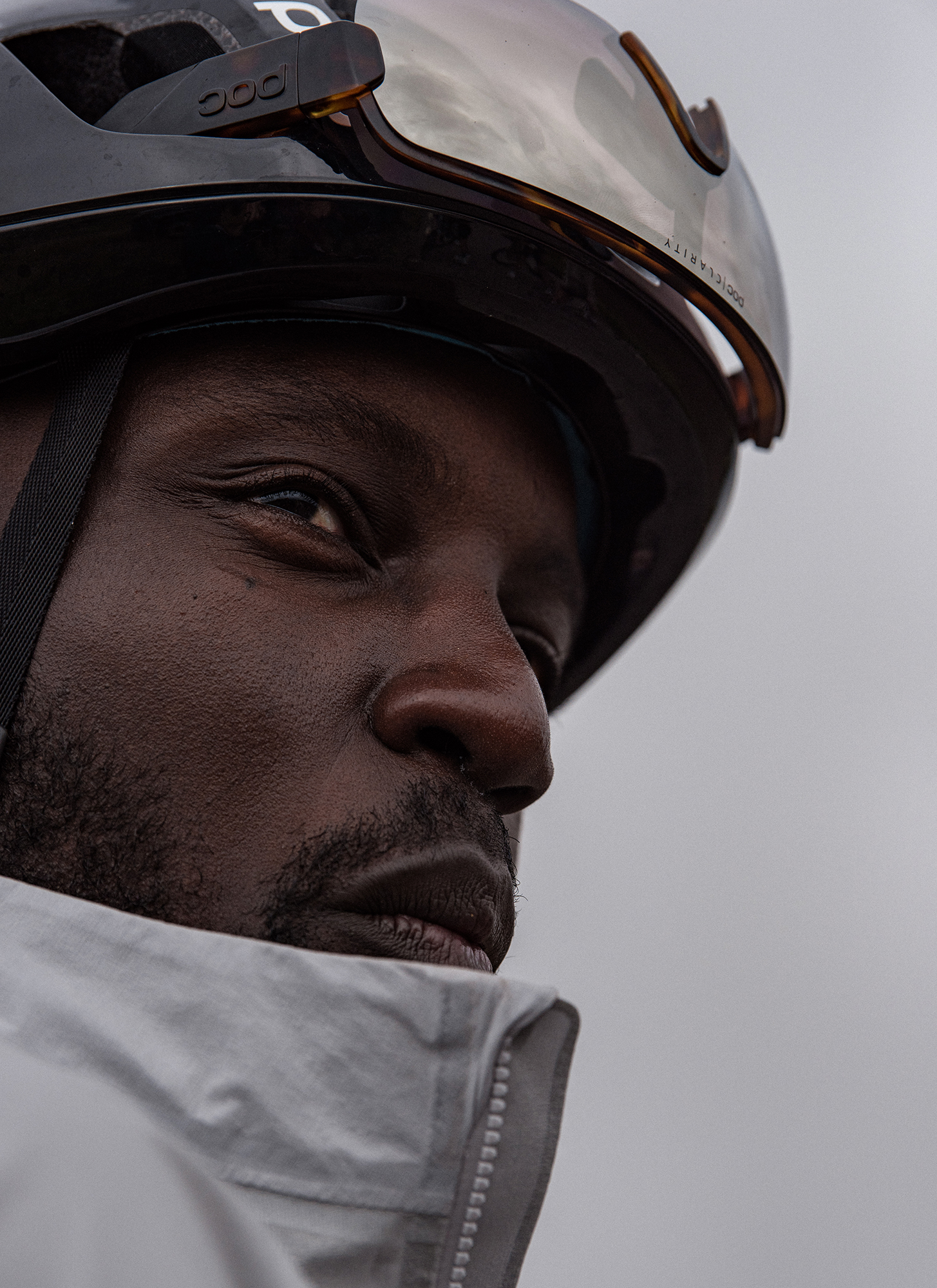 a man wearing a helmet