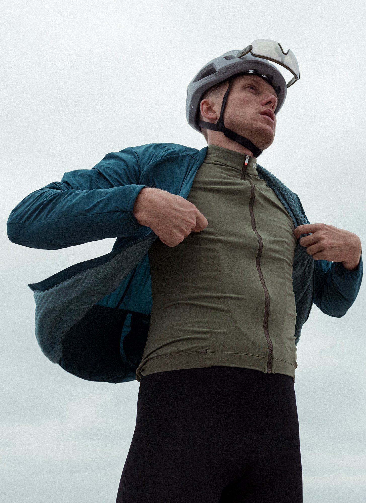 a man wearing a helmet and jacket
