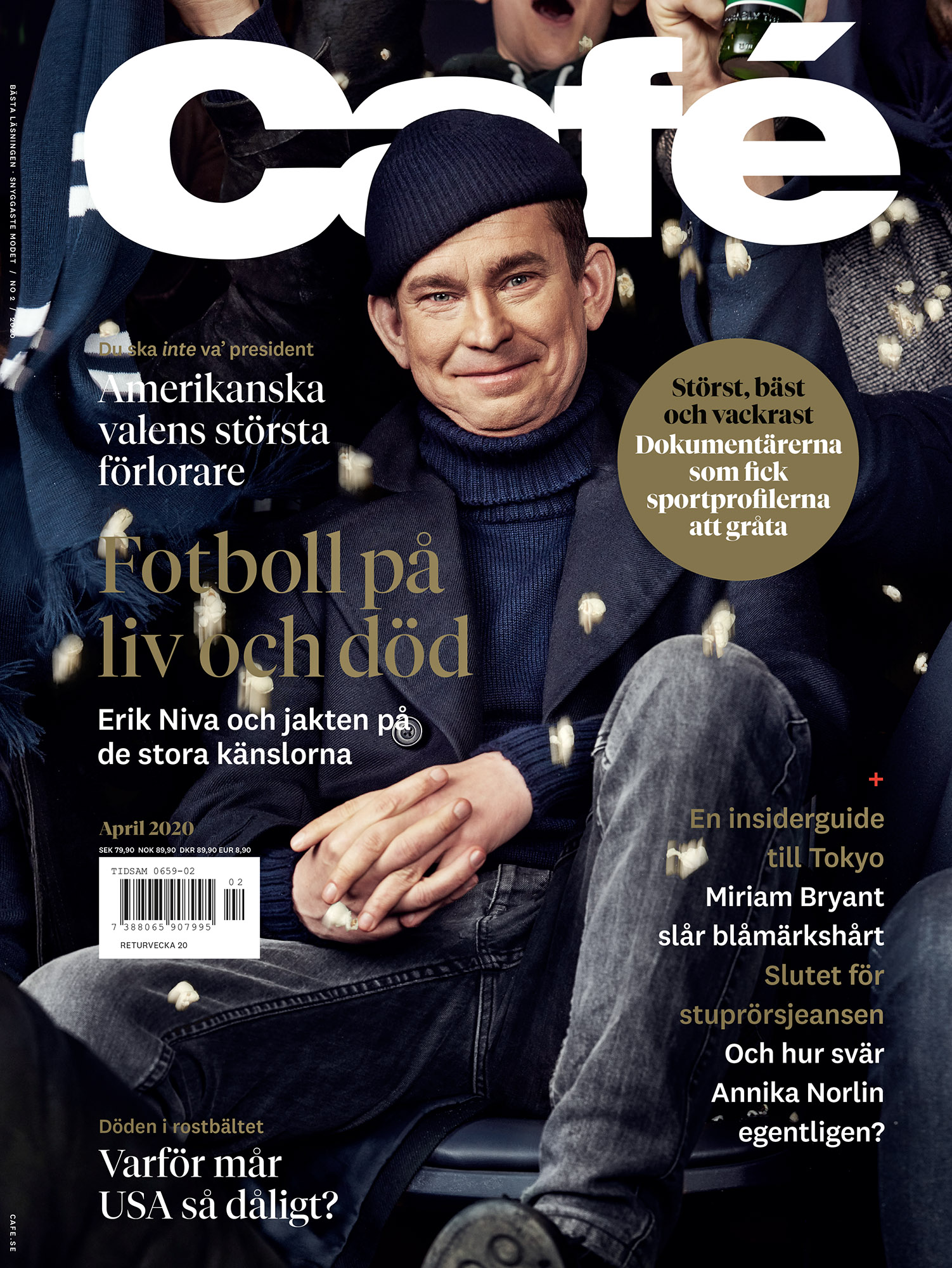 a man sitting on a chair with text on the cover