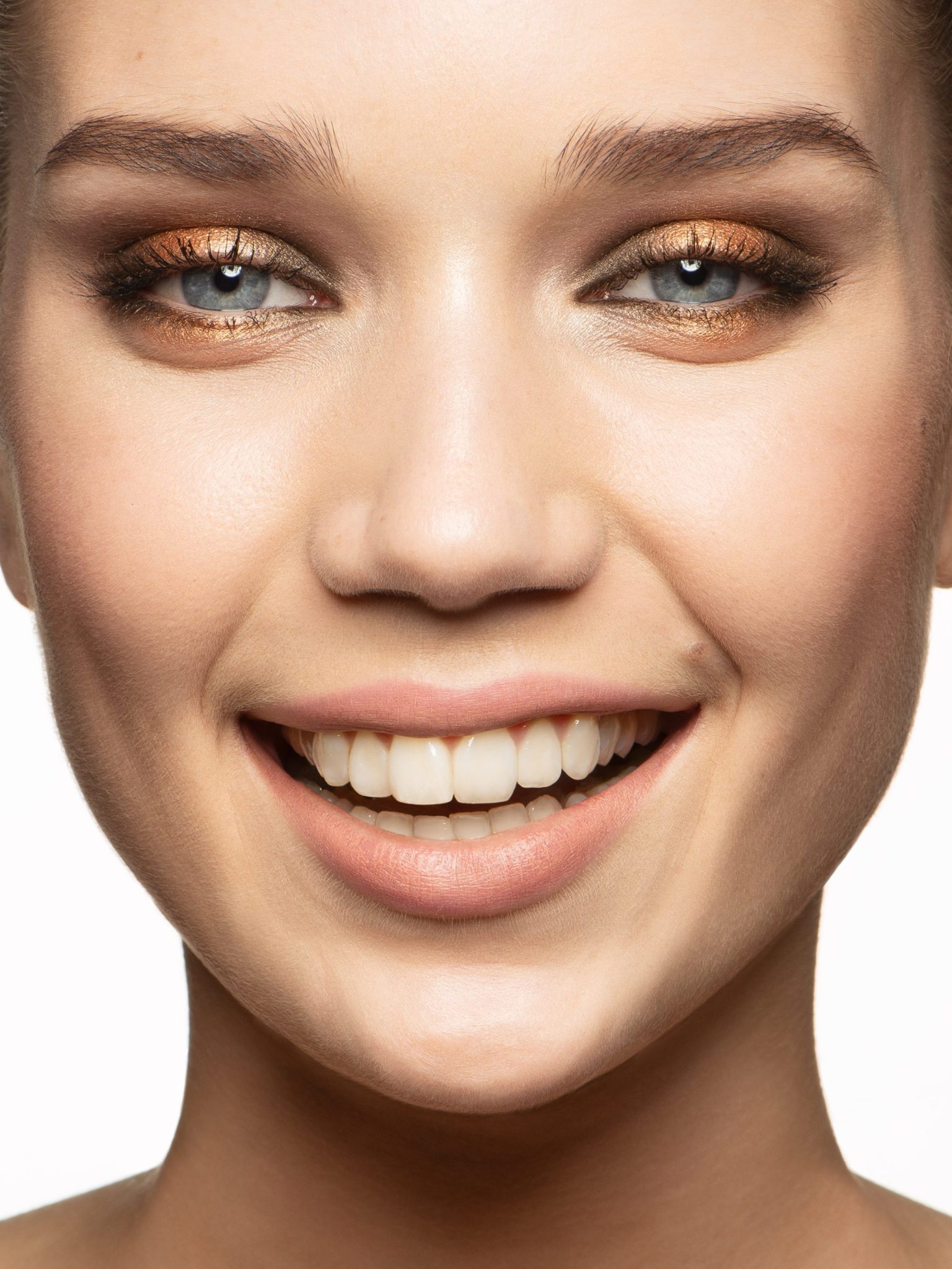 a close up of a woman's face