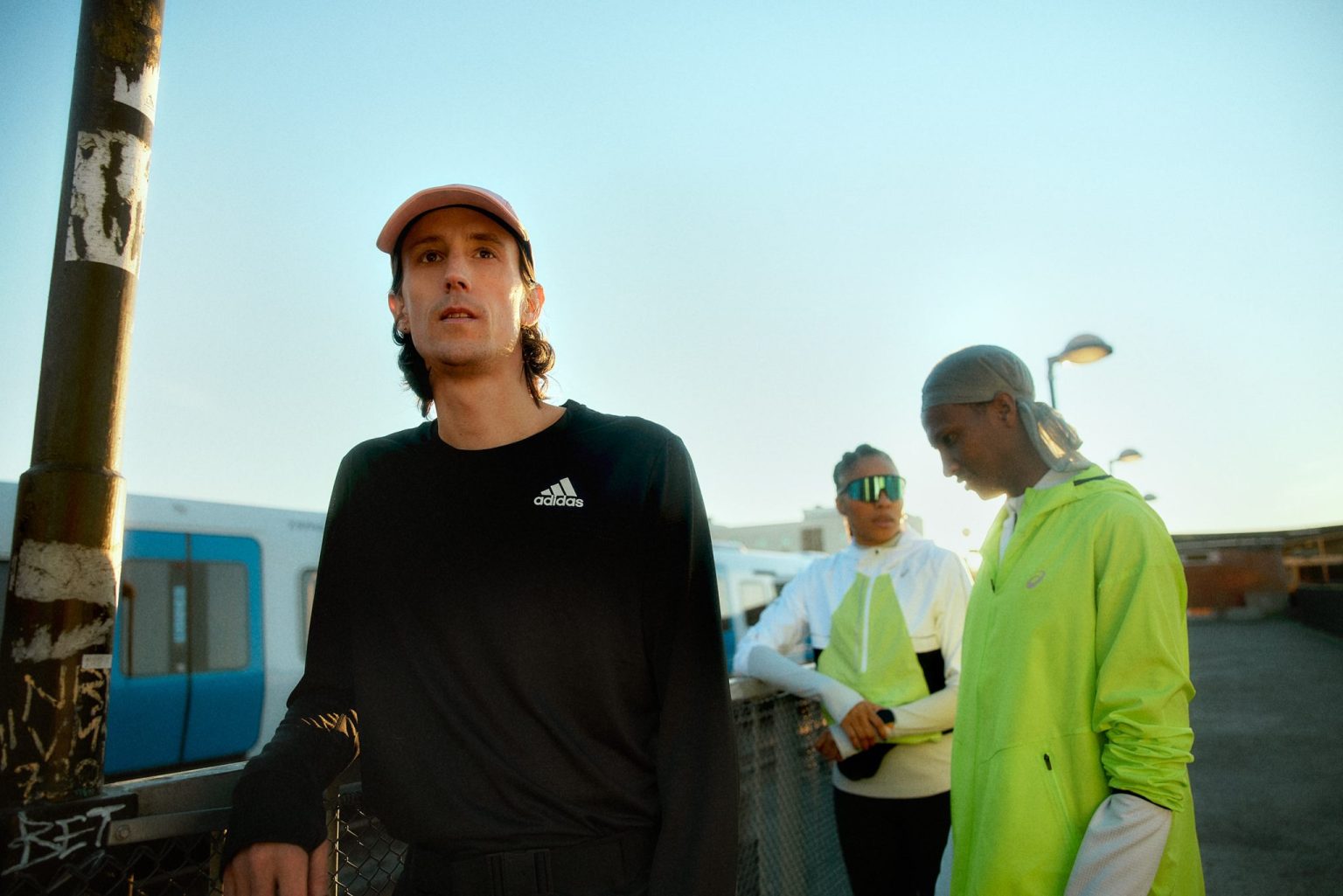 a group of people standing next to each other