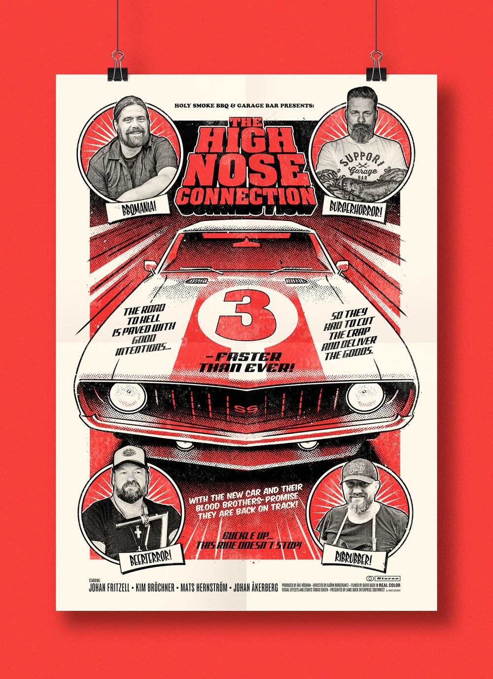 a poster of a car