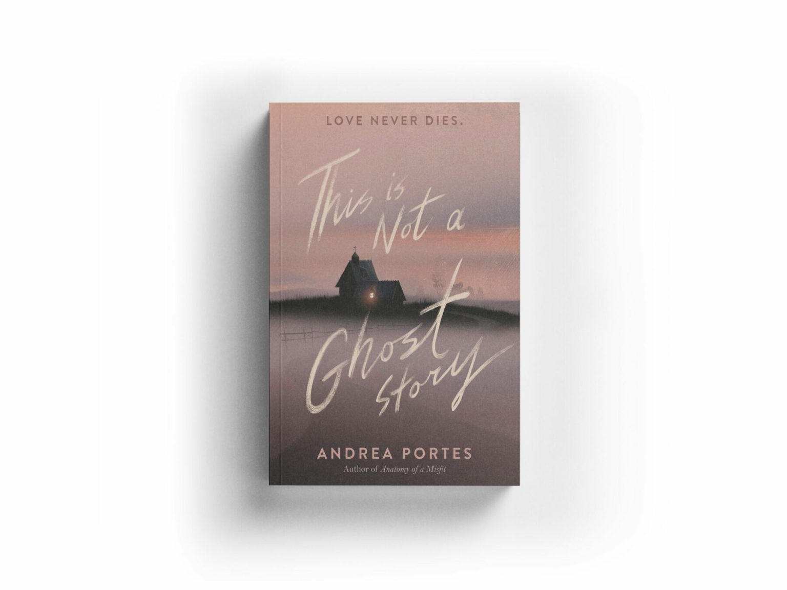 a book on a white surface