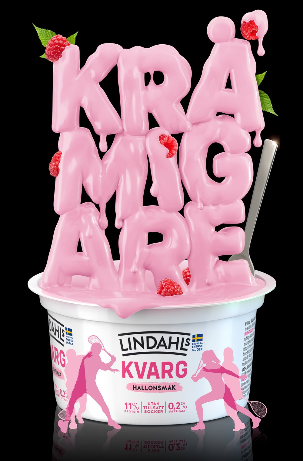 a cup of yogurt with text
