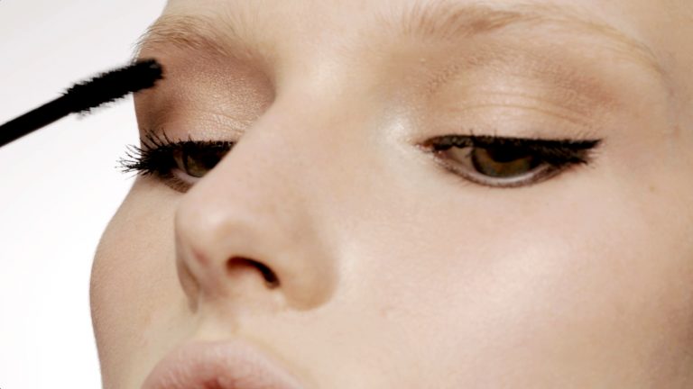 a close-up of a woman's face
