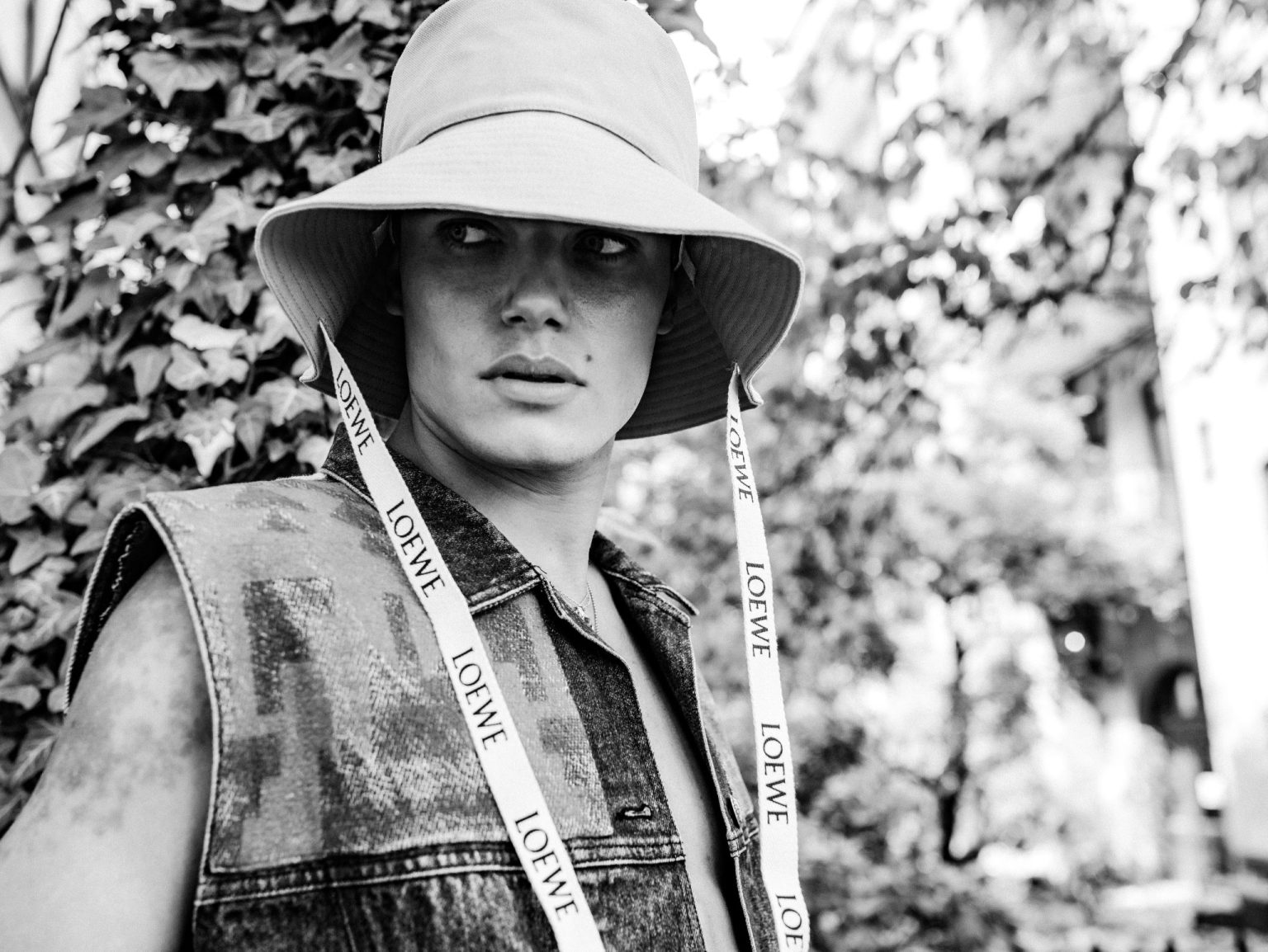 a person wearing a hat