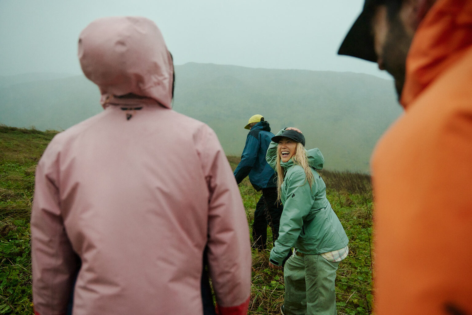 a group of people in a field