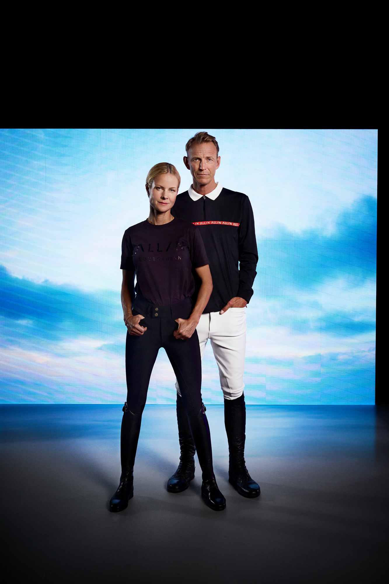 a man and woman posing for a picture