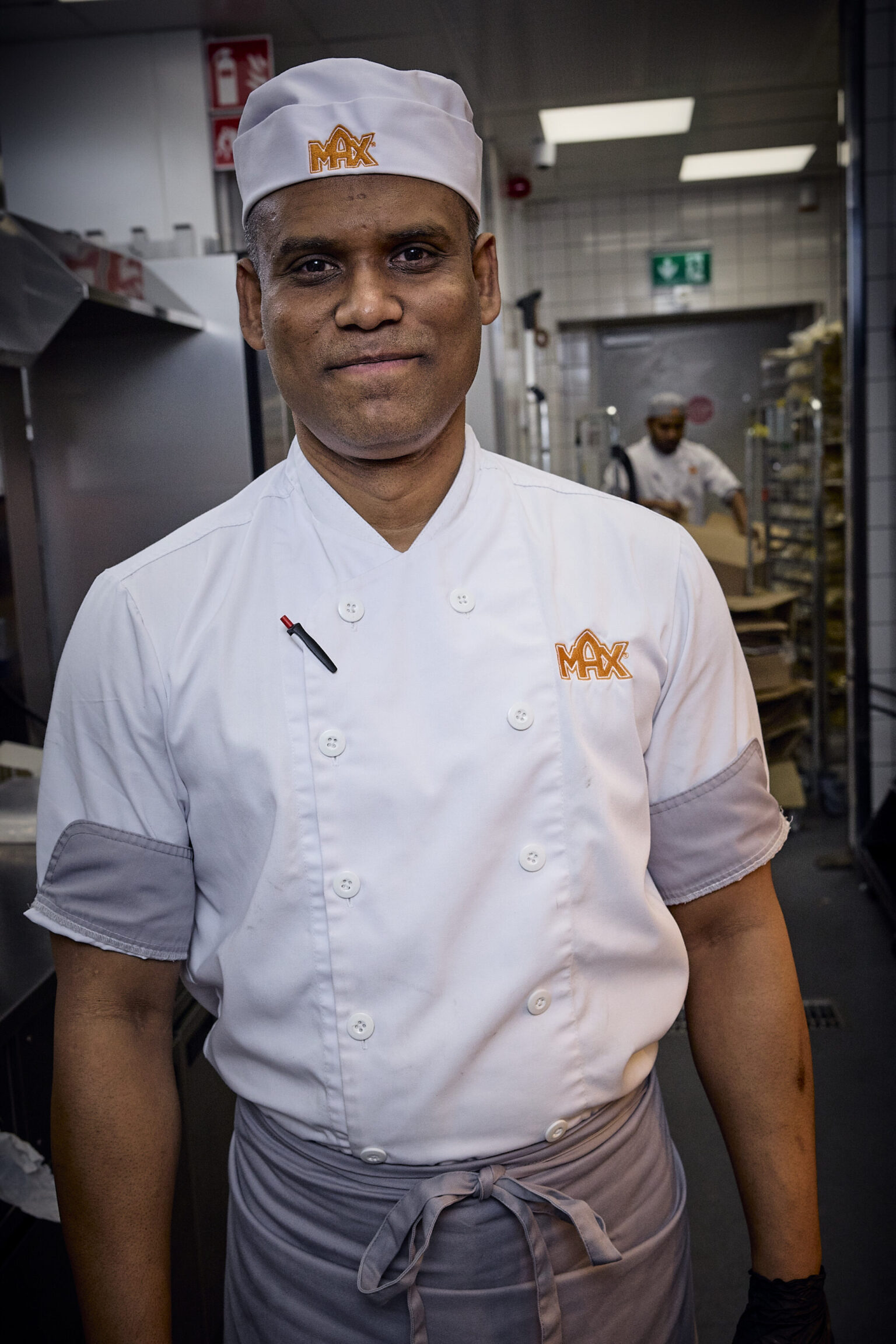 a man in a chef's uniform
