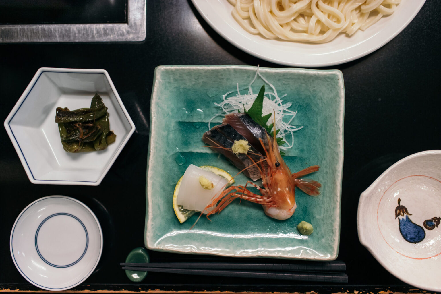 a plate of food on a table