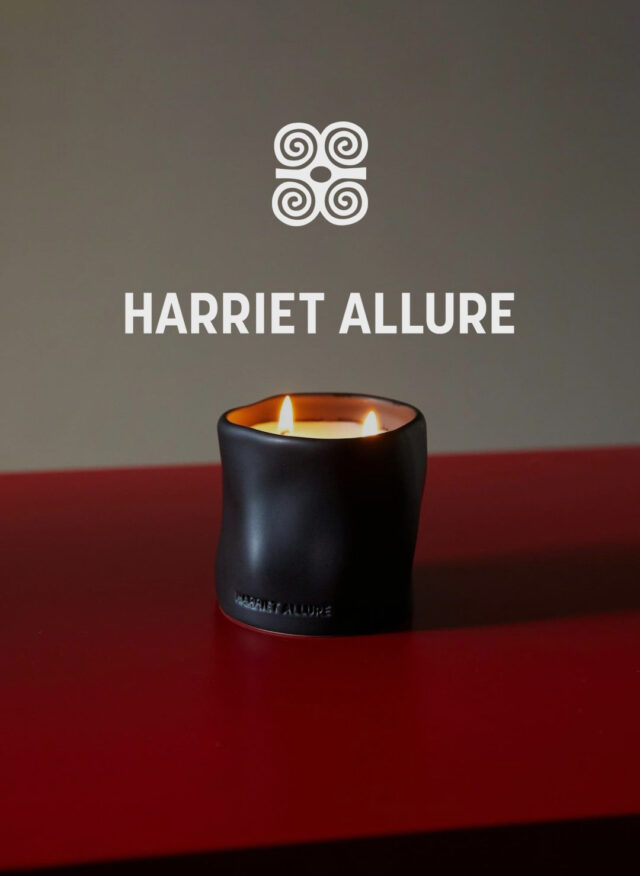 a candle on a table
