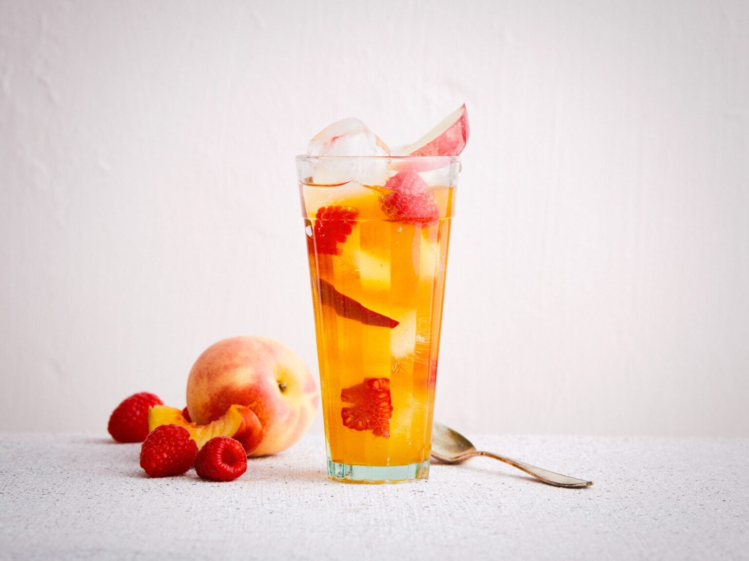 a glass of fruit juice