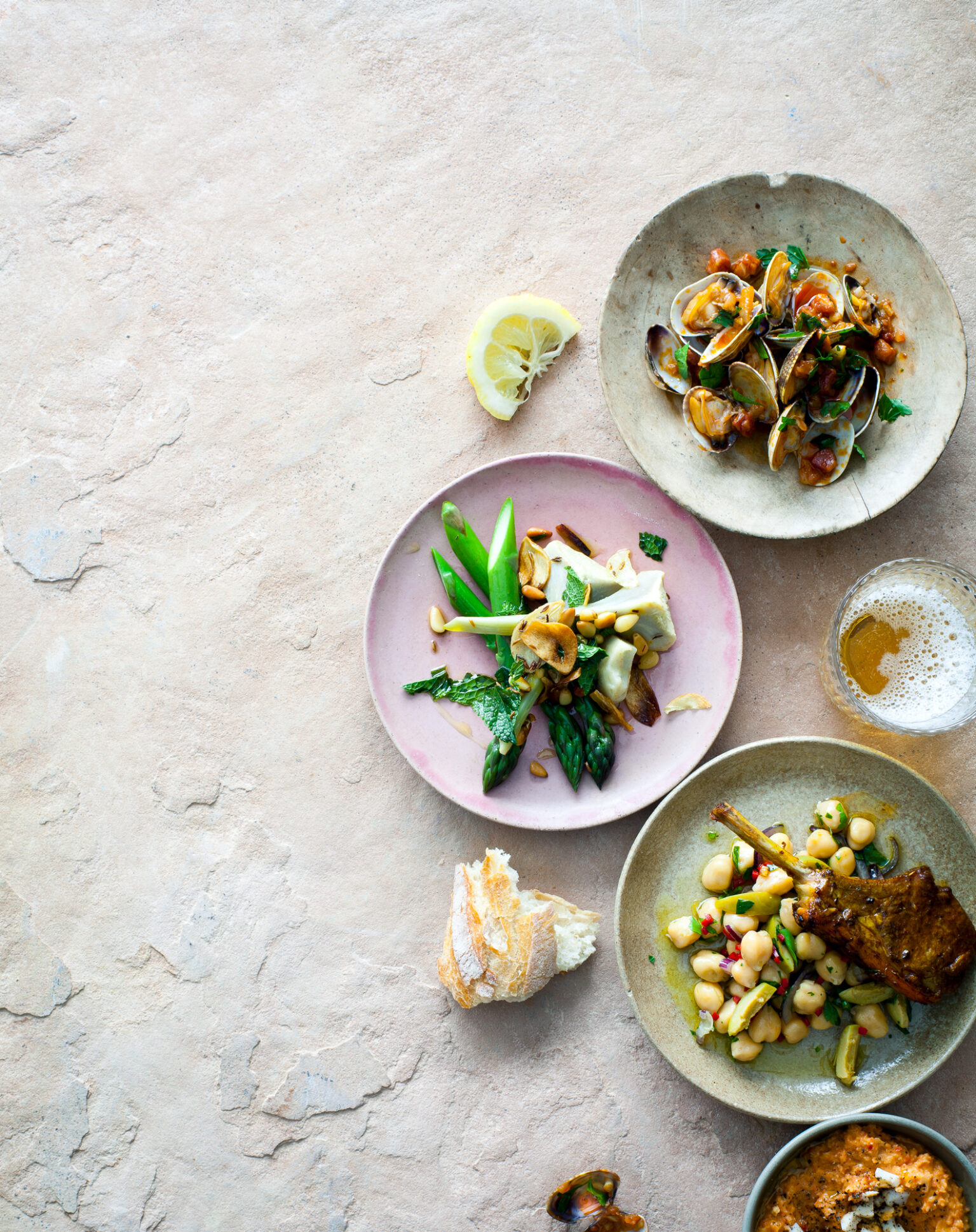 a plate of food on a table