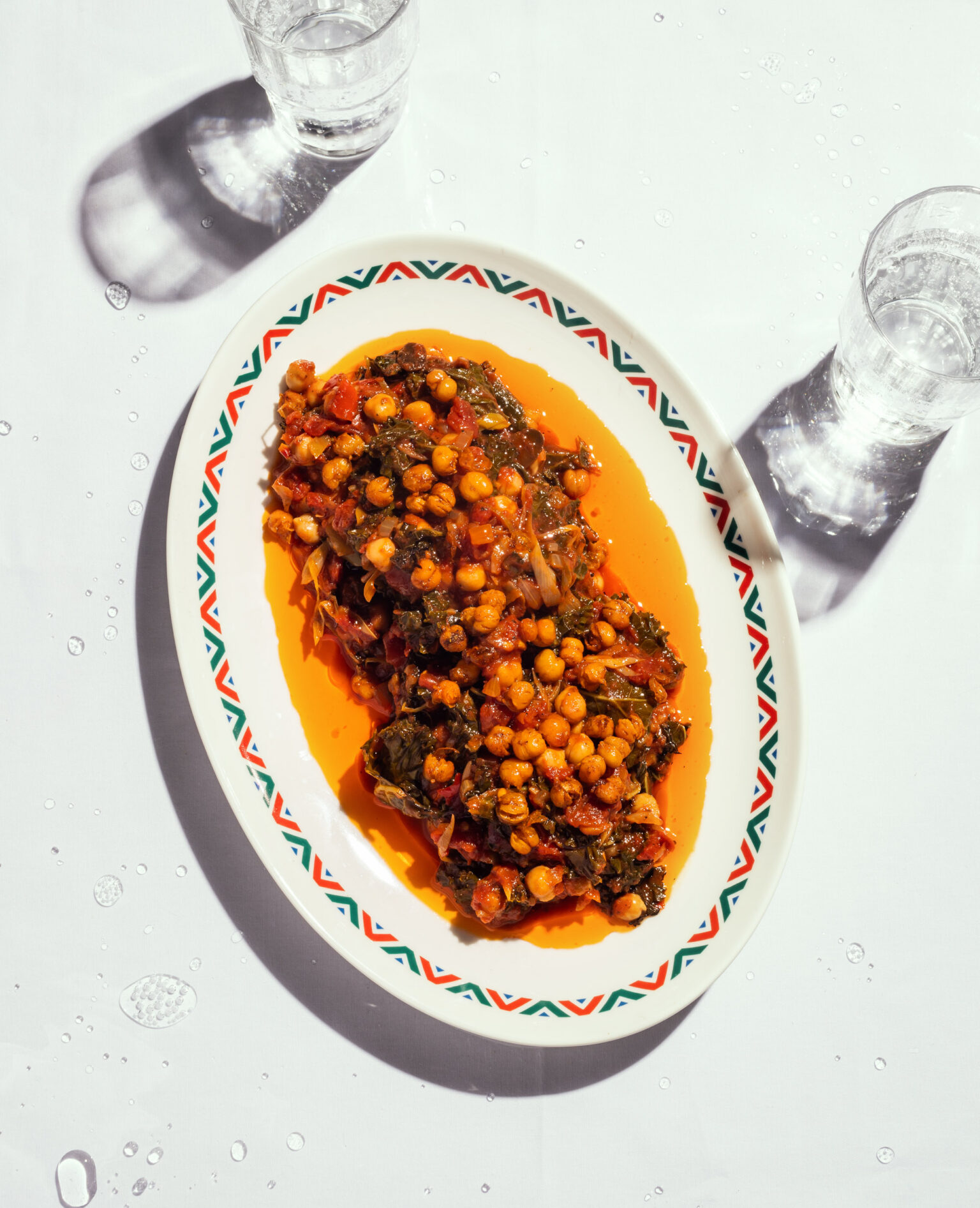 a plate of food on a table