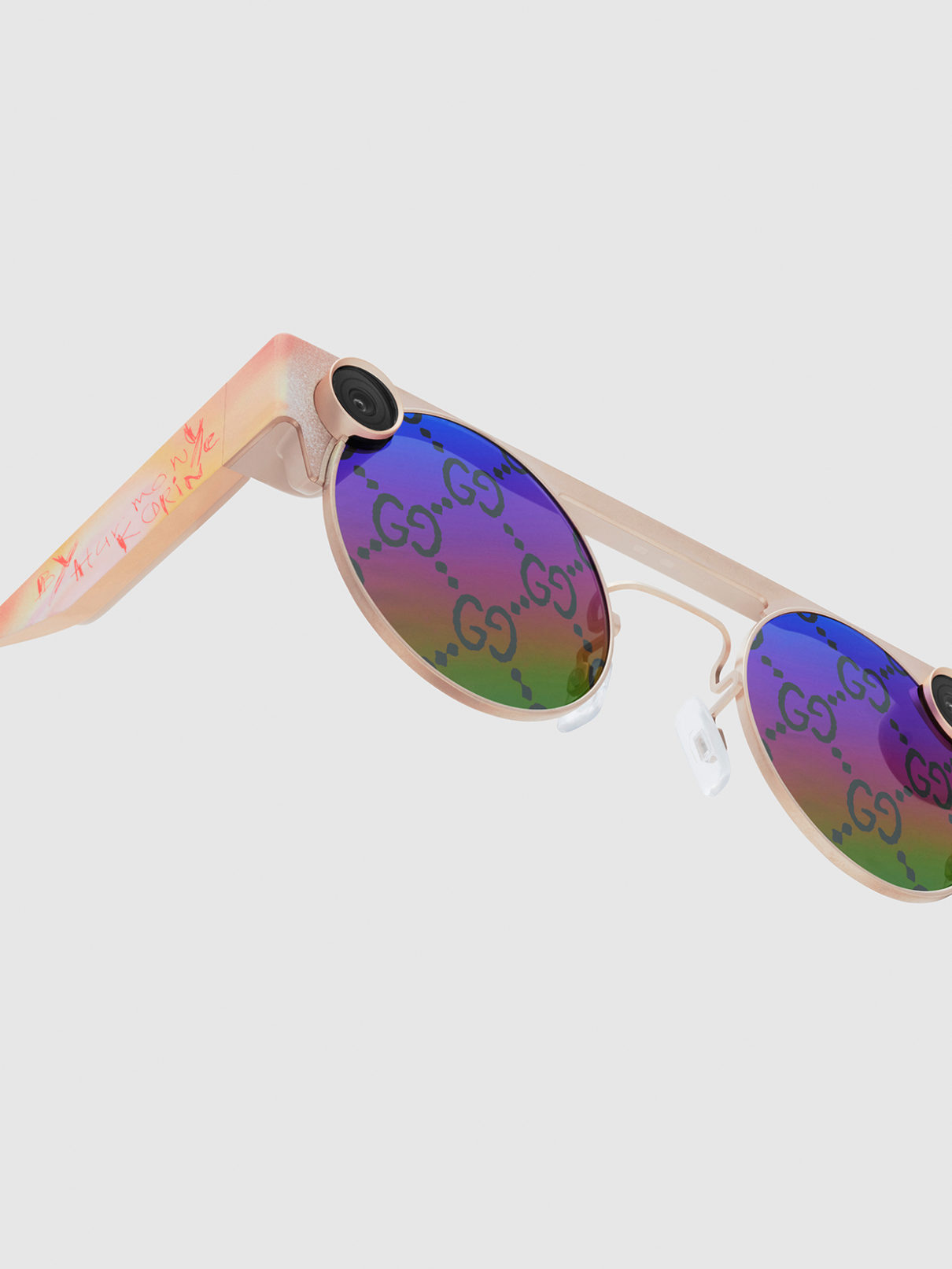 a pair of sunglasses with a camera