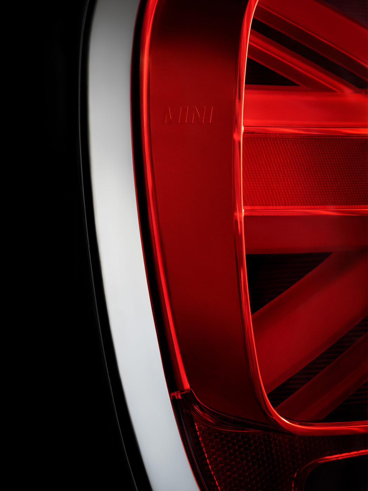 a close up of a red light