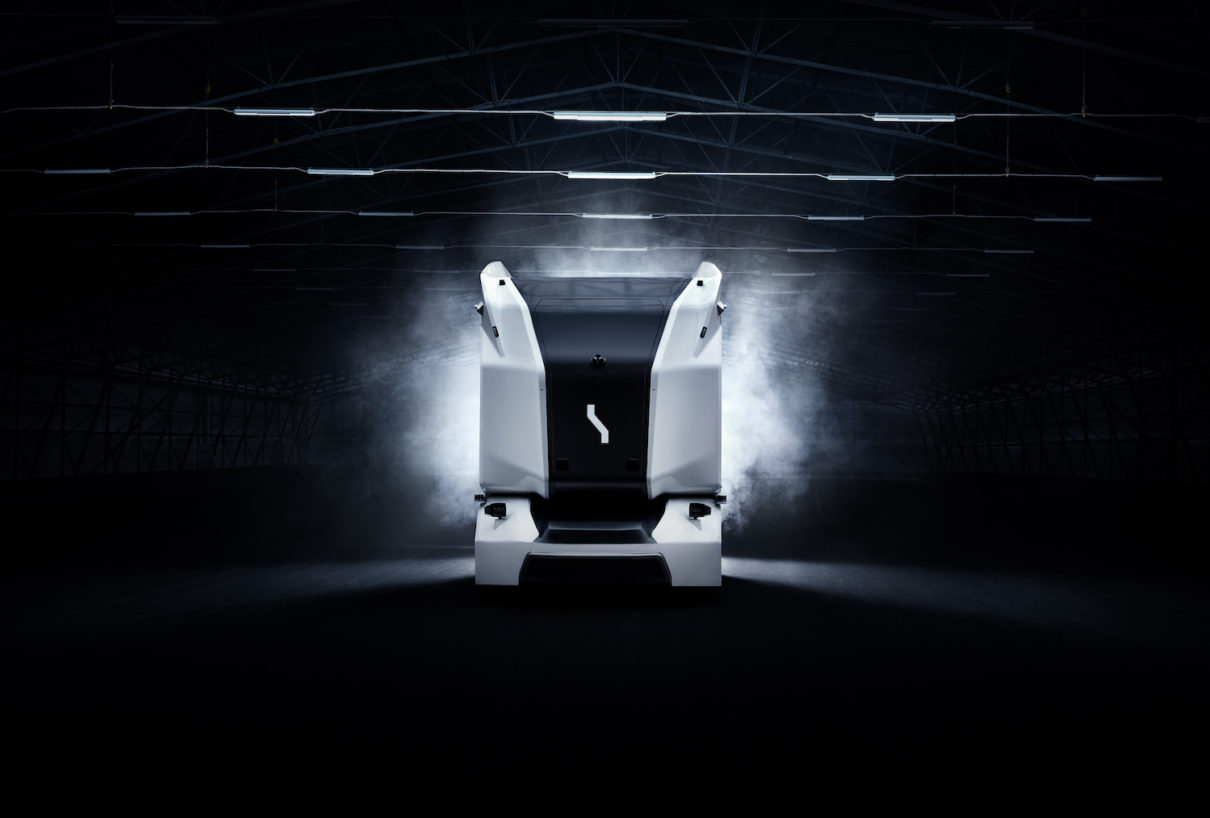 a machine in a dark room